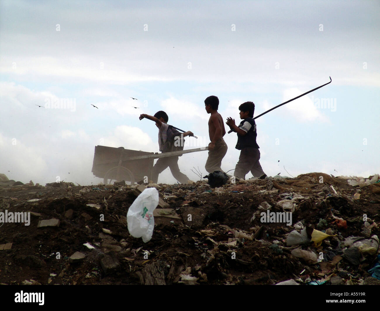 ip2324 nicaragua child scavengers managua garbage dump country developing nation less