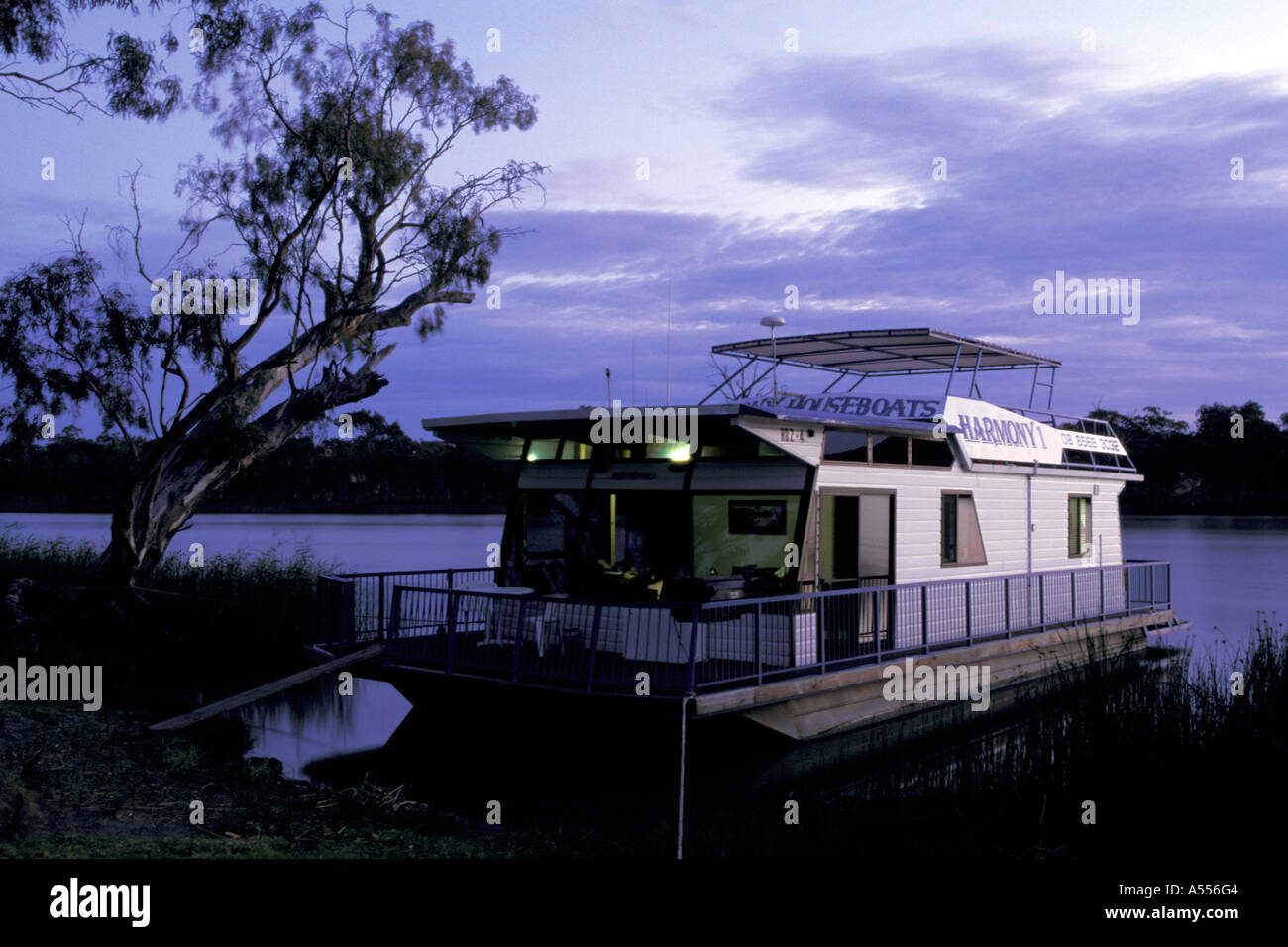 Houseboat Murray River Australia Stock Photo Alamy