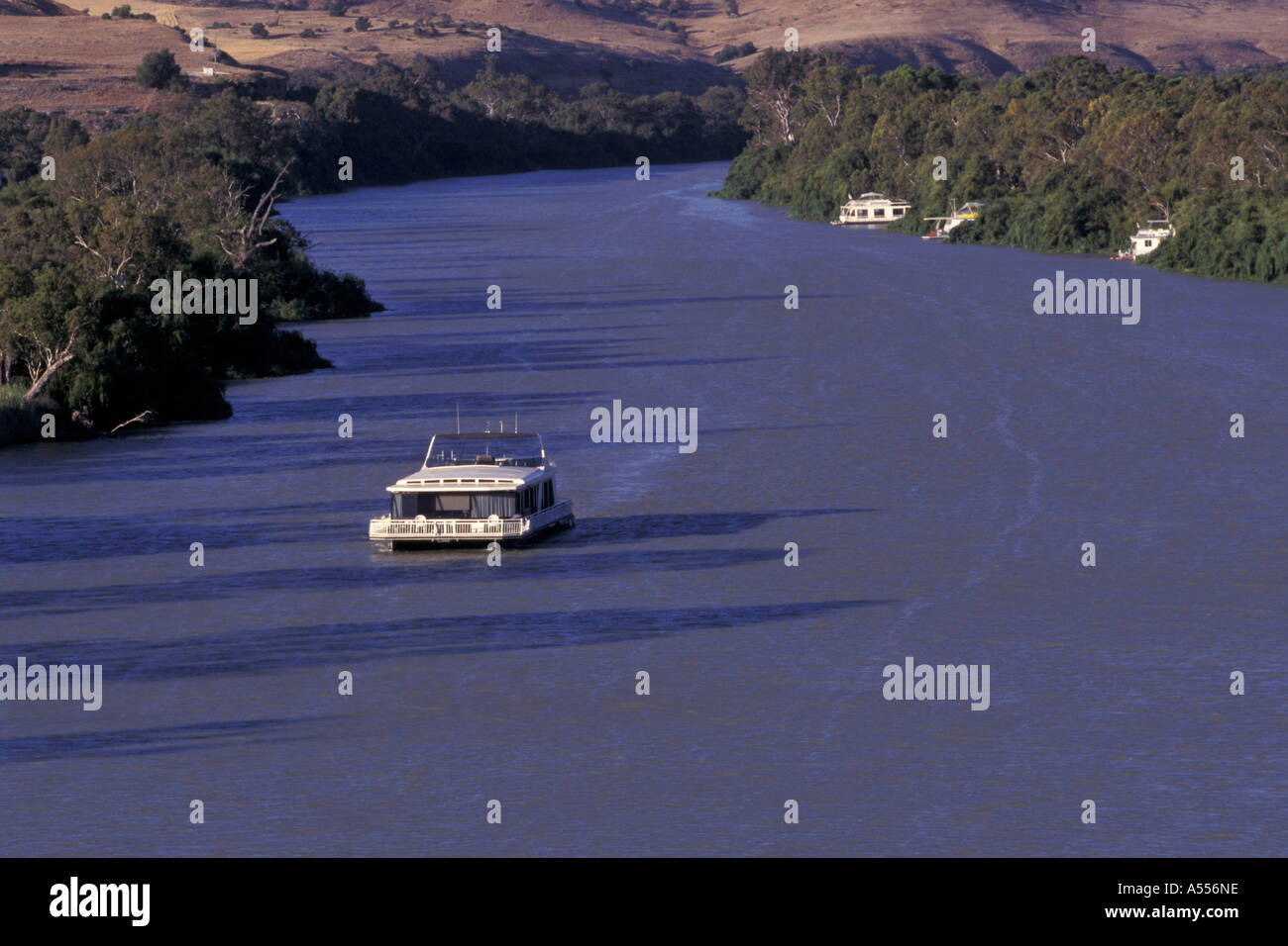 Houseboats on Murray River Australia Stock Photo Alamy