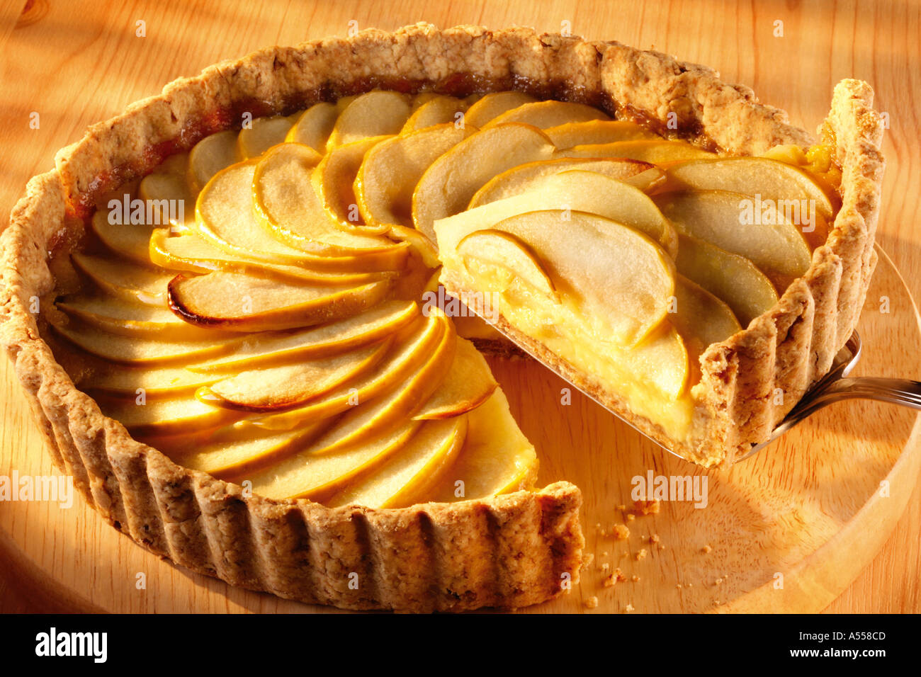 APPLE AND HONEY TART Stock Photo Alamy