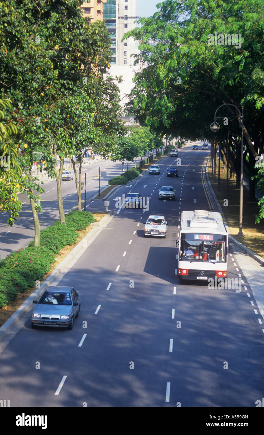 Singapore road markings hi-res stock photography and images - Alamy
