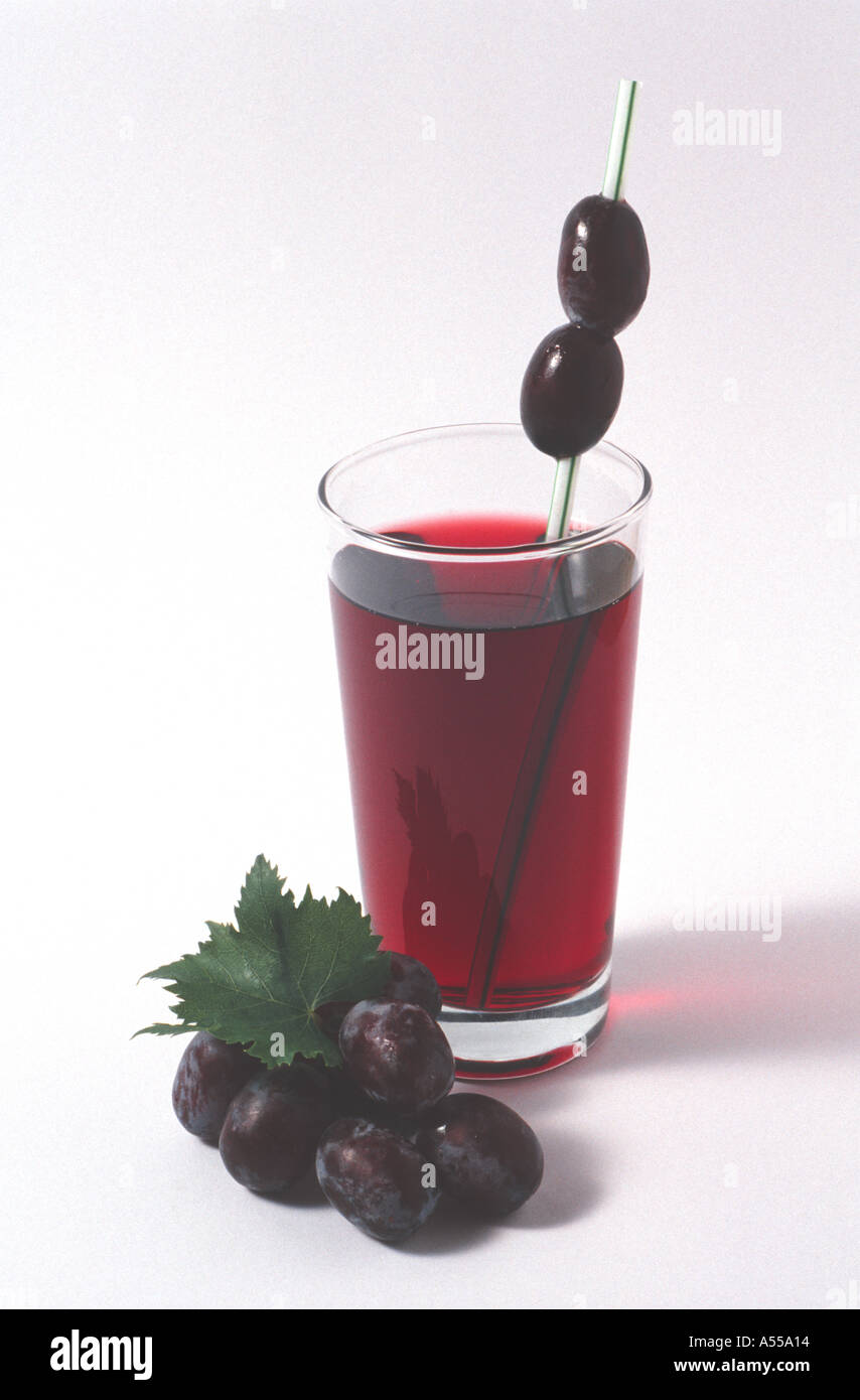 Grape juice Stock Photo