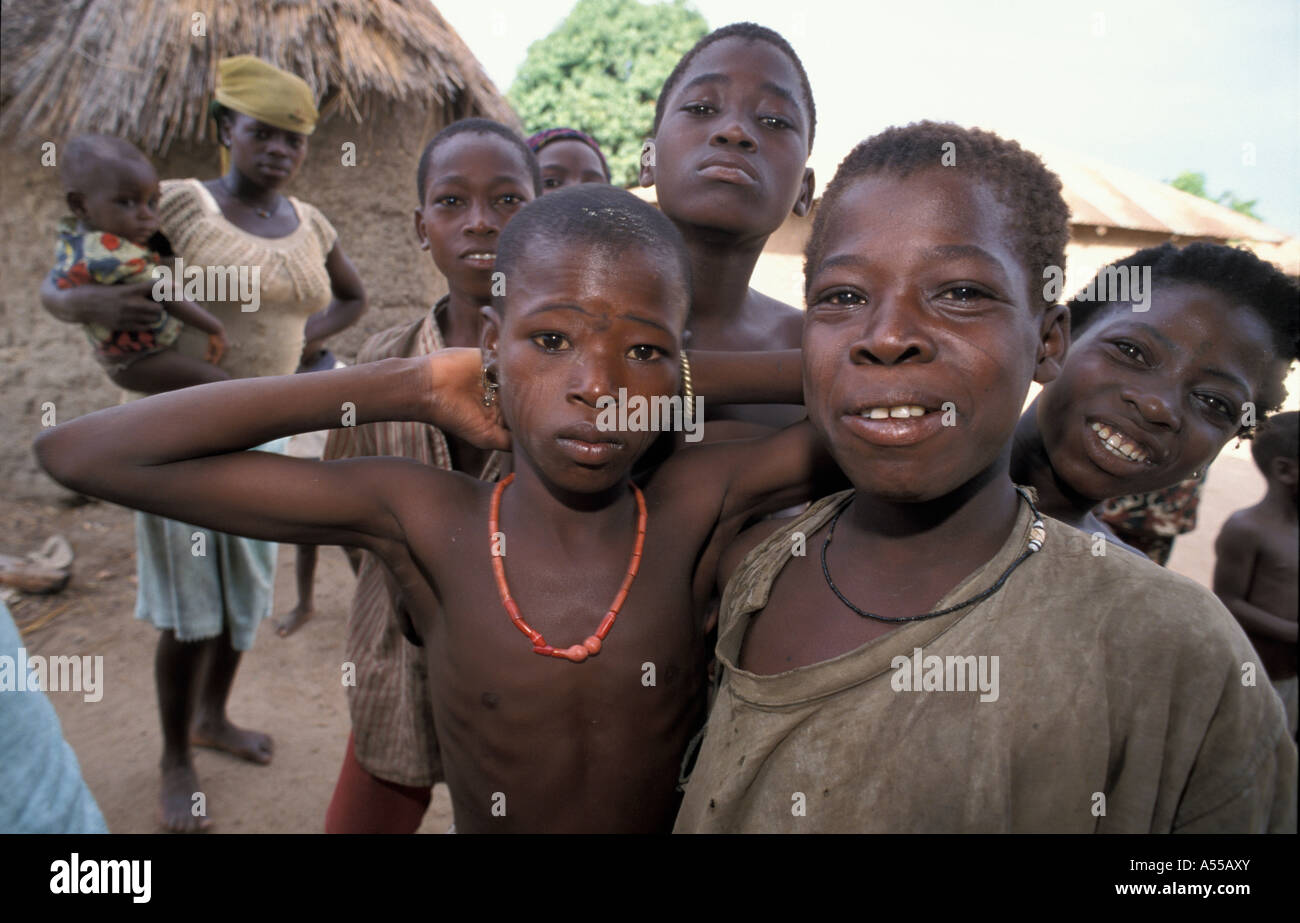 Painet ik0216 benin boys bembereke country developing nation less economically developed culture emerging market minority Stock Photo