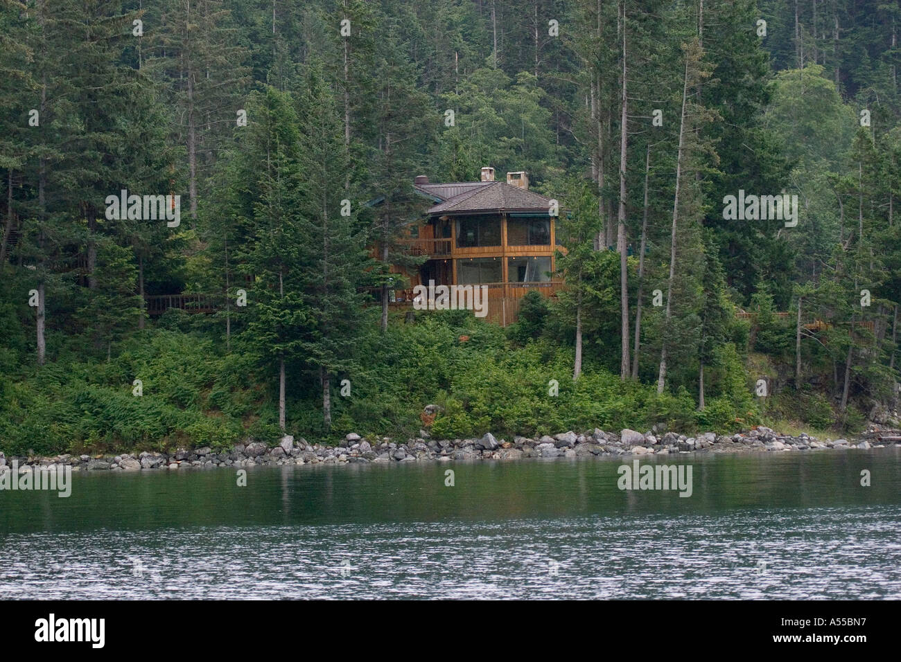 Wooden Cottage At Vancouver Island Canada Stock Photo 6401430 Alamy