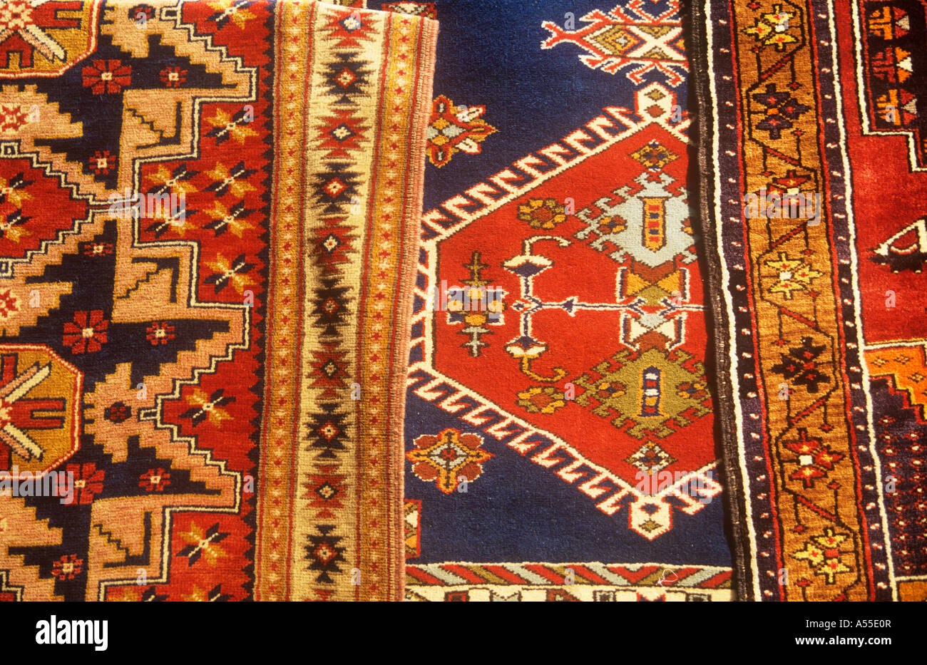 carpet detail, Kyrenia, Northern Cyprus, T.R.N.C Stock Photo Alamy