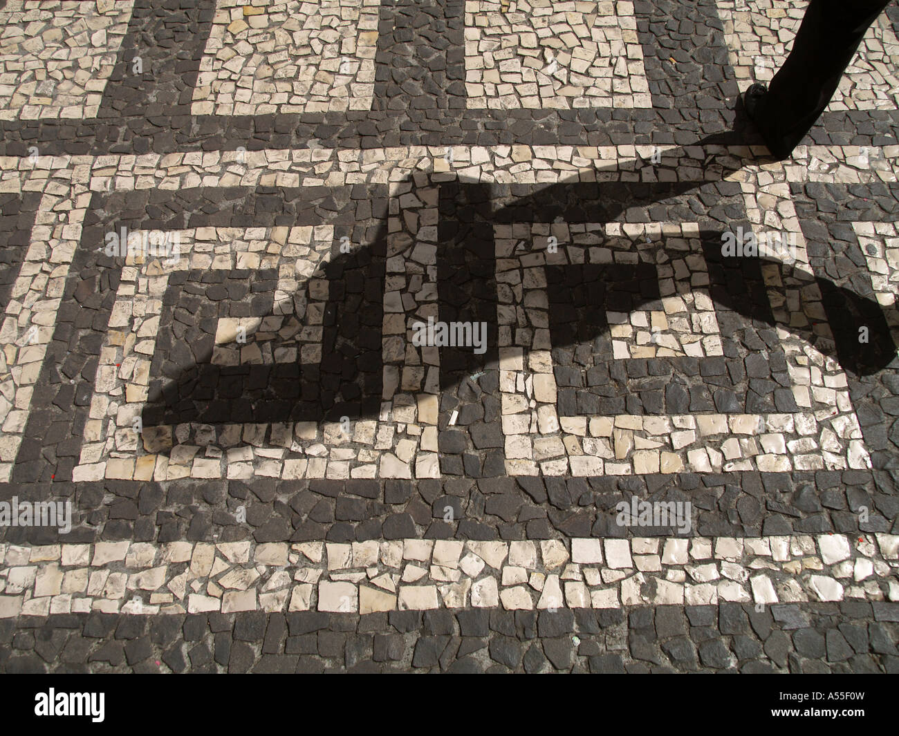 decorated paving Stock Photo