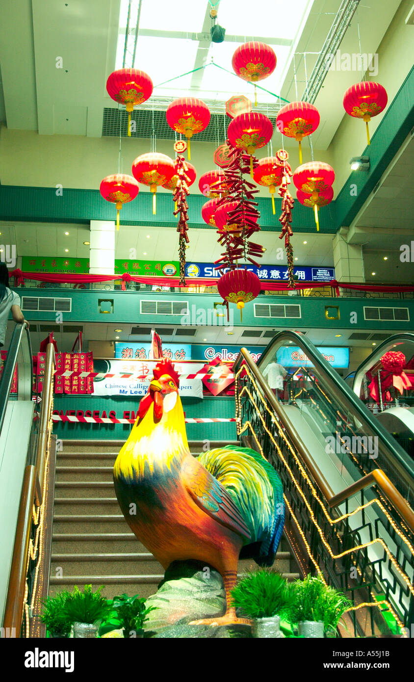 Shopping Mall In Singapore Decorated For The Chinese New Year Year