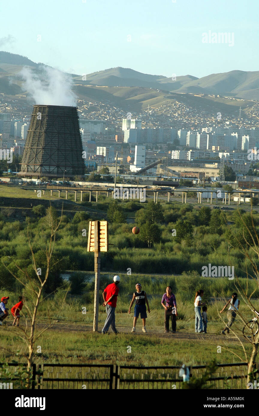 Painet is1454 mongolia electric power station panorama ulaan baatar ...