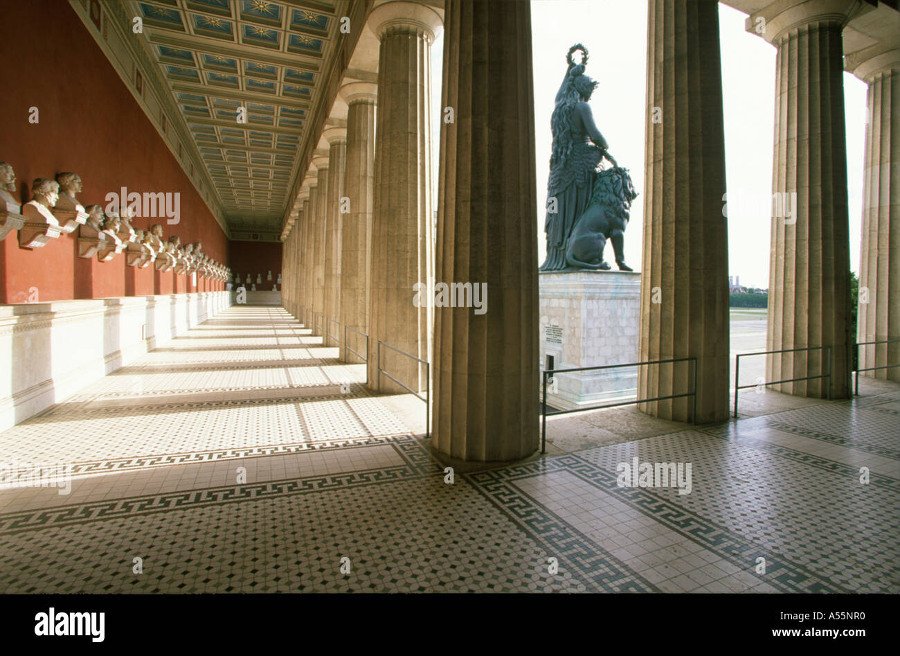 Theresienhöhe Ruhmeshalle Bavaria in Munich Germany Stock Photo