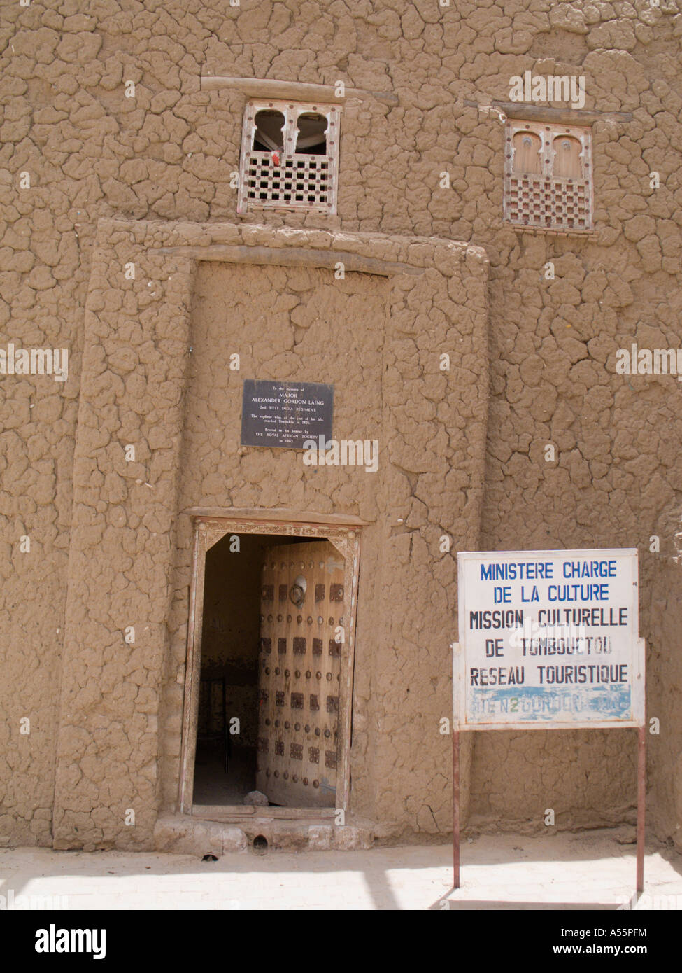 Timbuktu. House of Alexander Gordon Laing Stock Photo