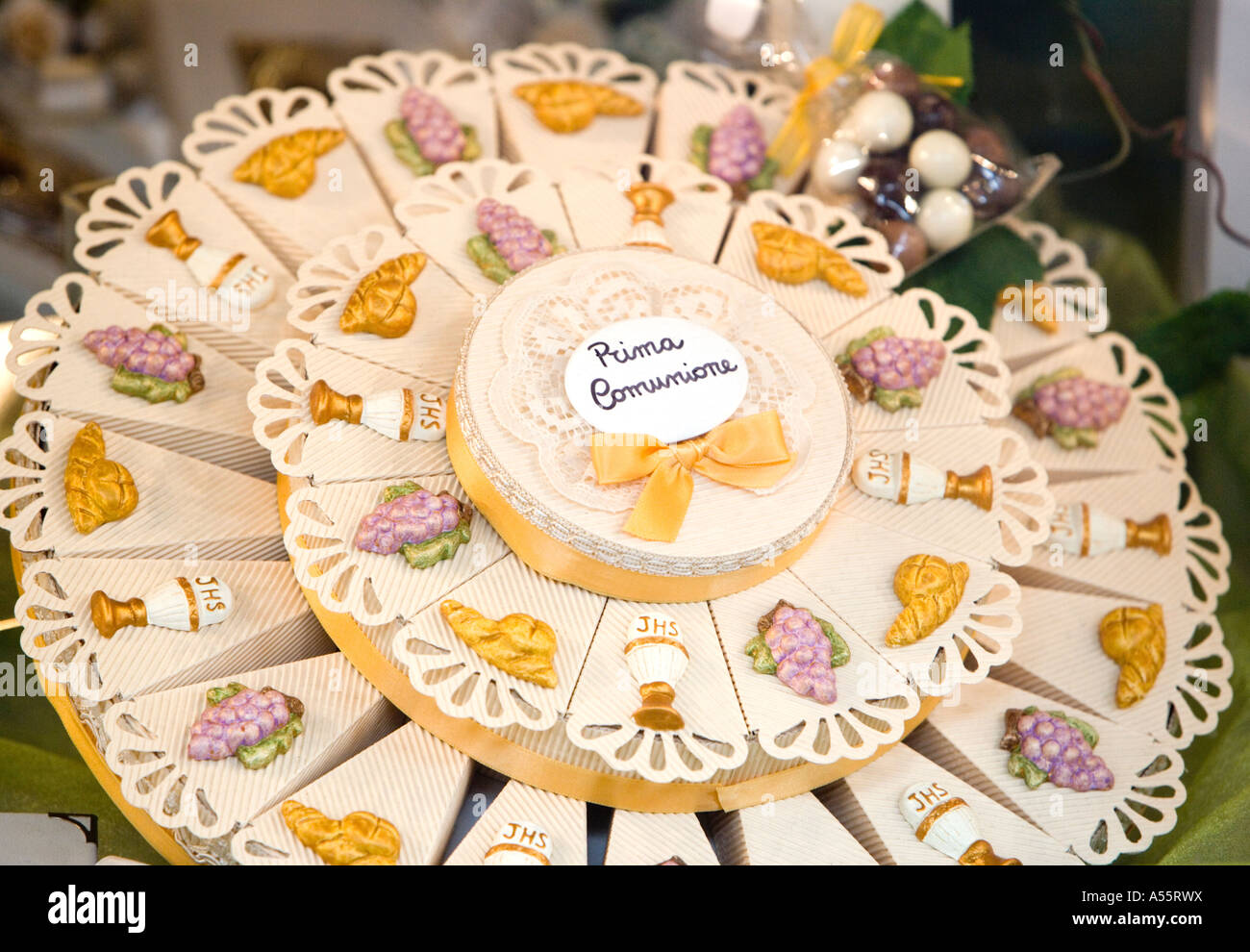 First communion cake Modena Emilia Romagna Italy Stock Photo - Alamy