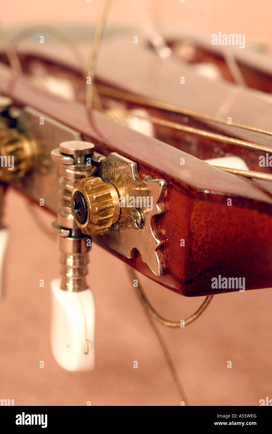 Hollow Wooden Classical Acoustic Guitar Stock Photo Alamy