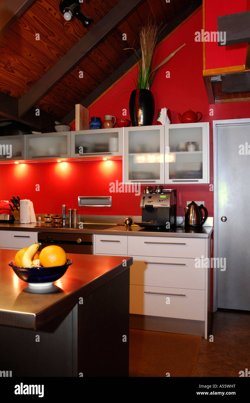 domestic house open plan kitchen and dining room area with evening lighting Stock Photo Alamy domestic house open plan kitchen and dining room area with evening lighting Stock Photo Alamy