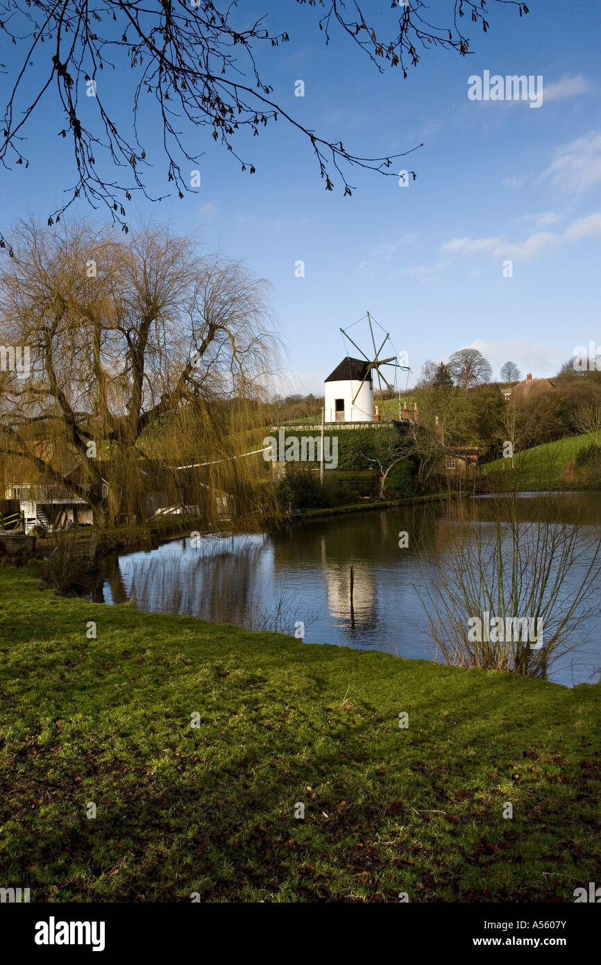 Cann Mills Shaftesbury in Winter Stock Photo