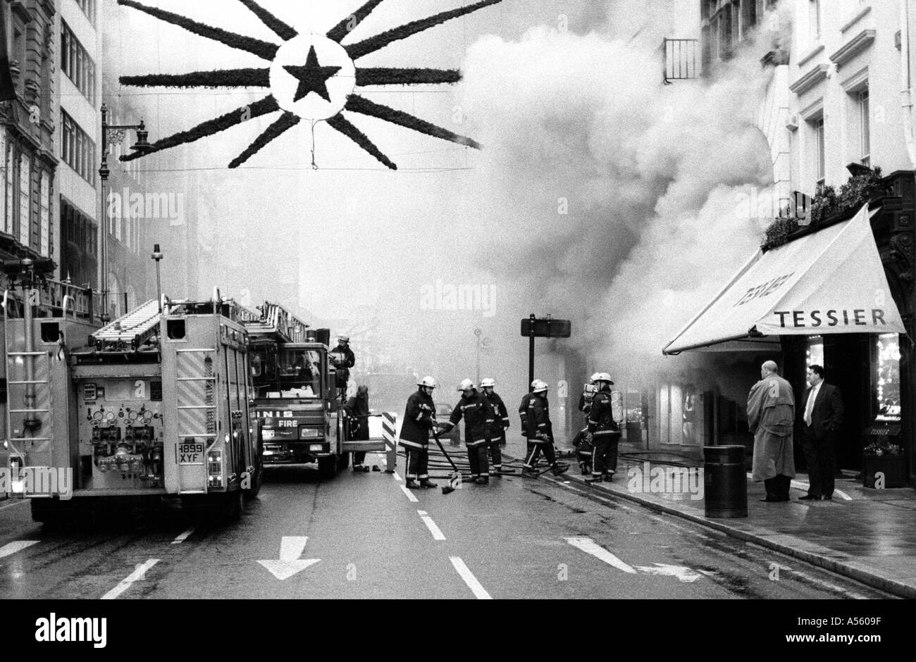 Shop fire Bond Street London Stock Photo - Alamy