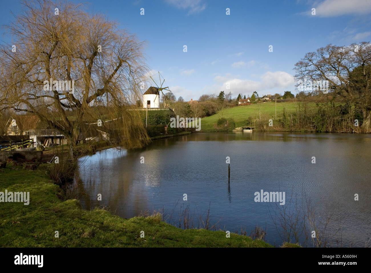 Cann Mills Shaftesbury in Winter Stock Photo