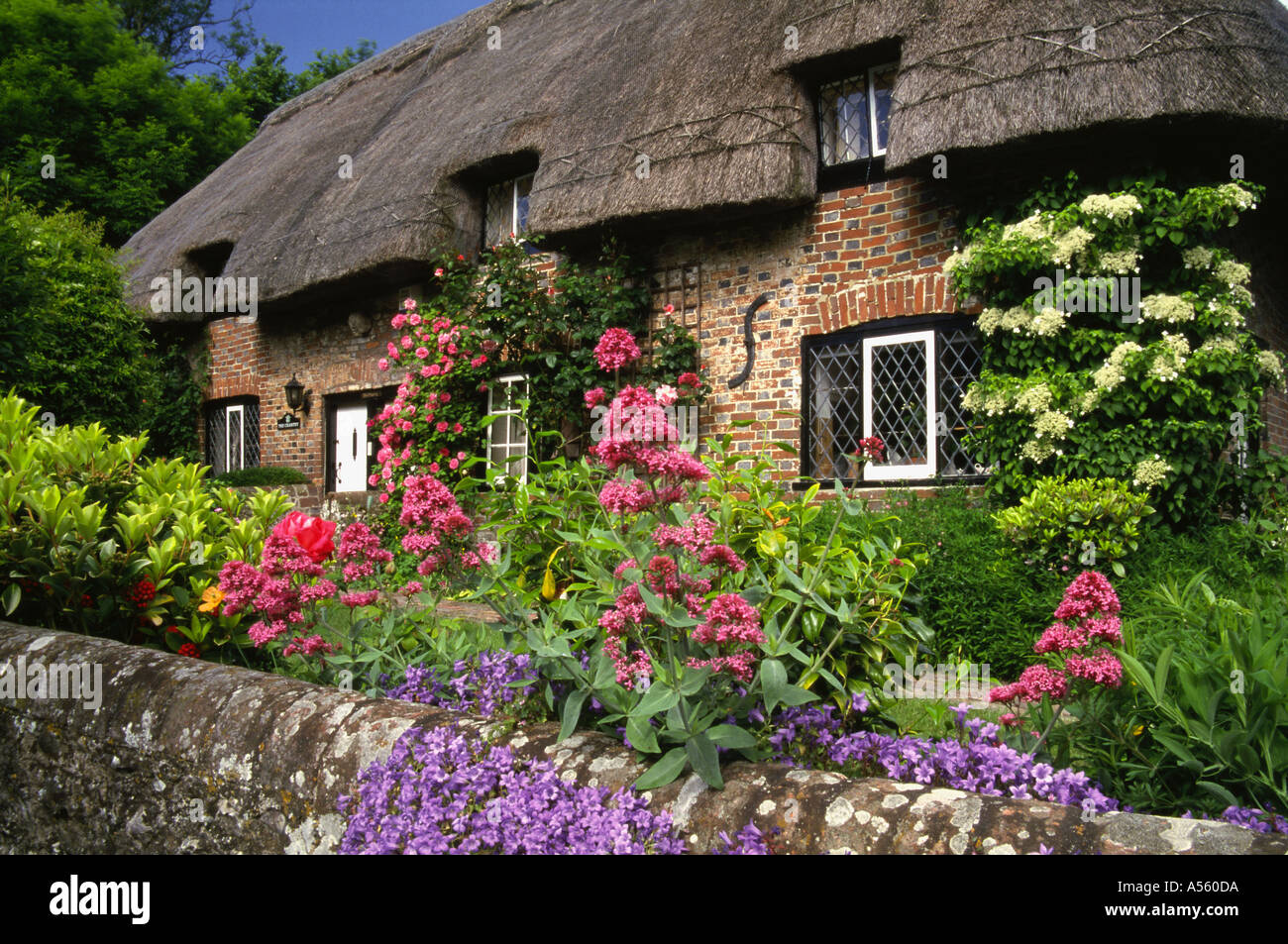 Old English Cottage and Garden Wilmington East Sussex UK Stock Photo