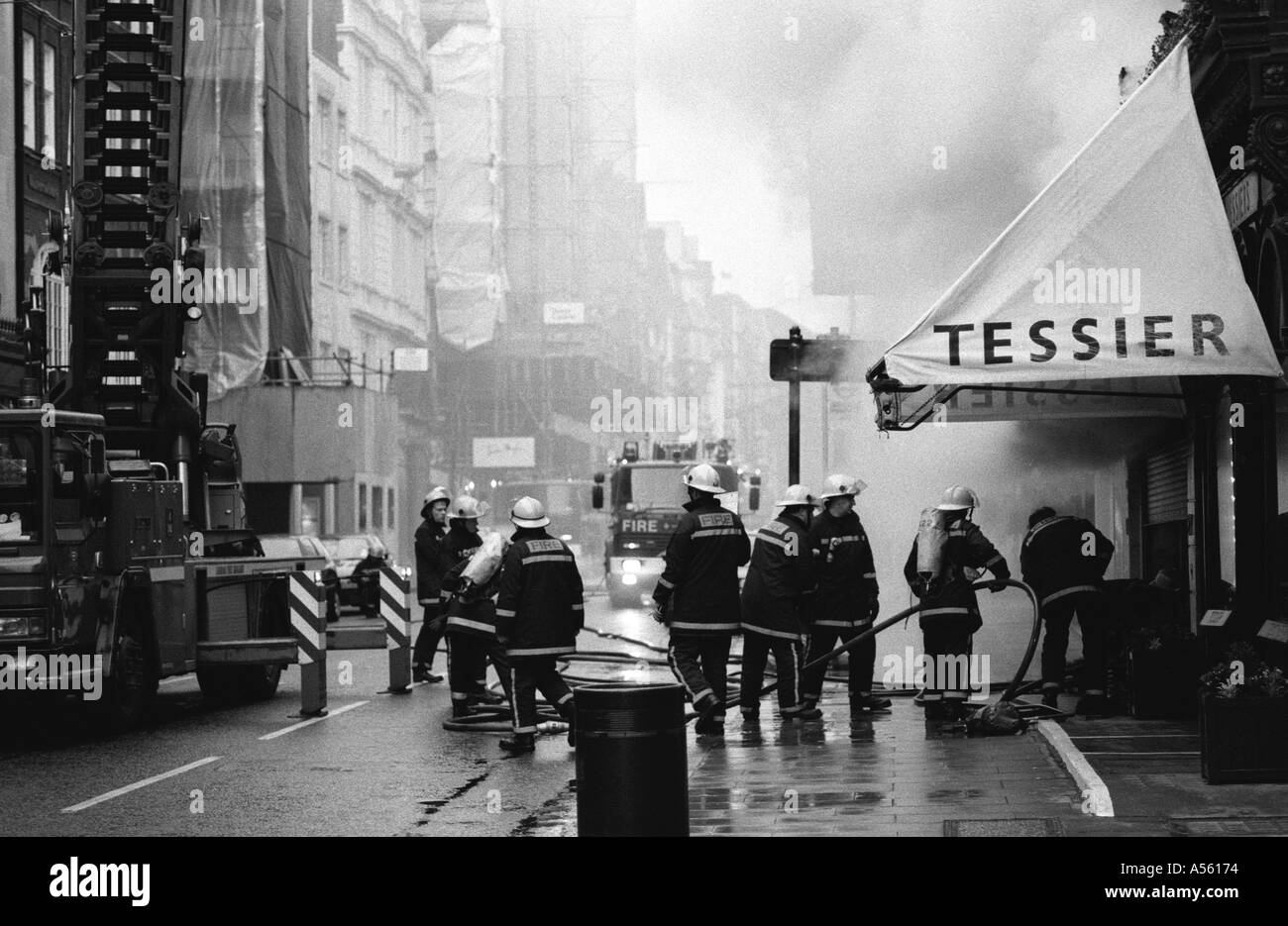 Shop fire Bond Street London Stock Photo - Alamy