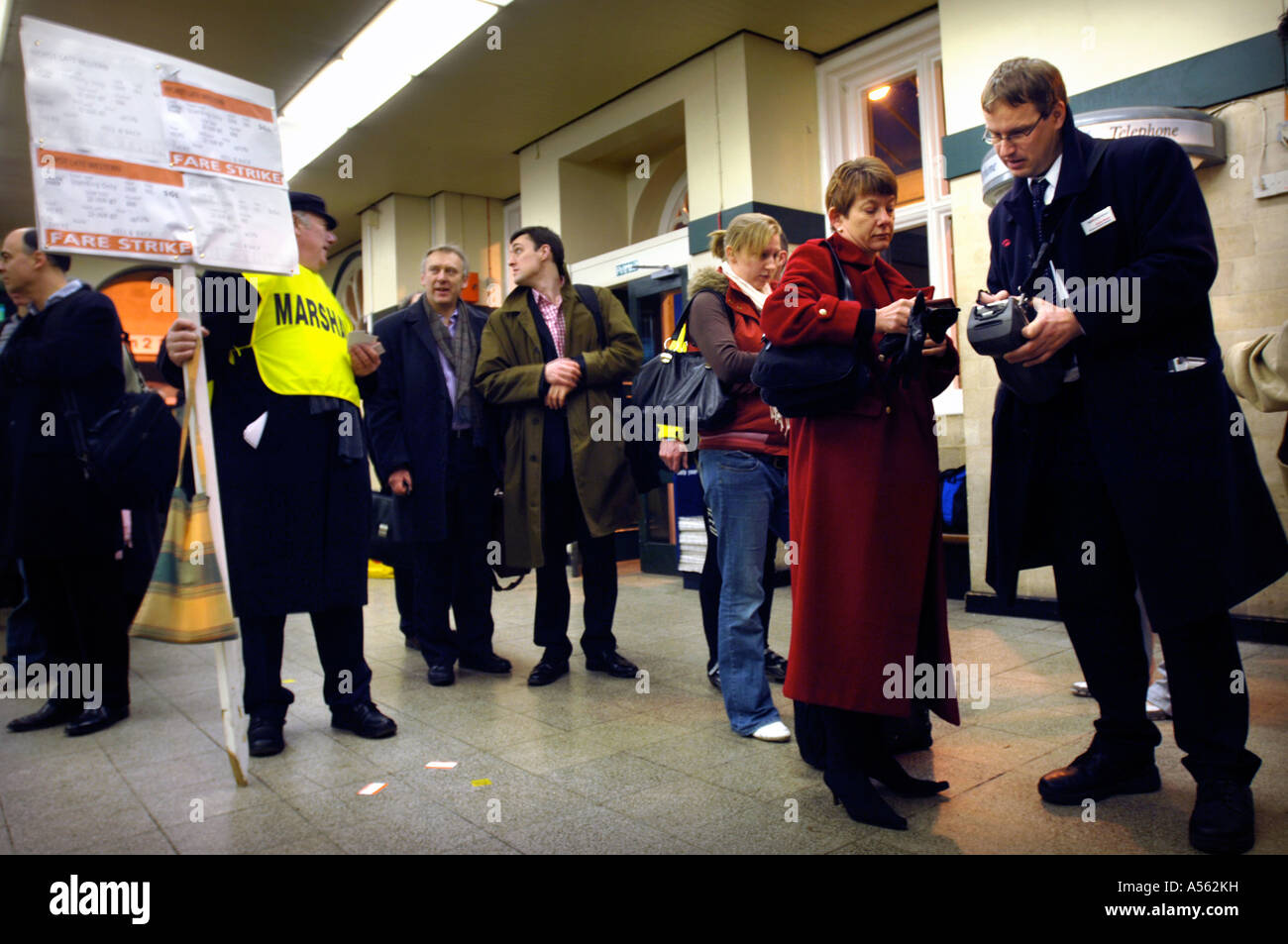 COMMUTERS AT BATH SPA STATION QUEUE FOR TICKETS AFTER A PROBLEM WITH ...