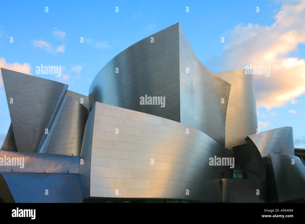 Exterior Walt Disney Concert Hall Downtown Los Angeles Los Angeles County California United States Stock Photo