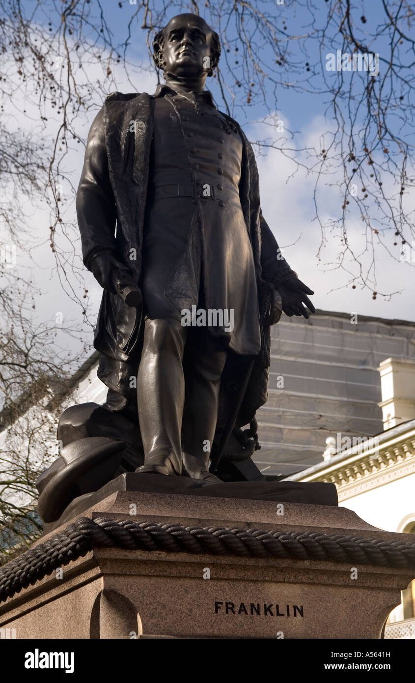 England. London. John Franklin statue in Waterloo place Stock Photo Alamy