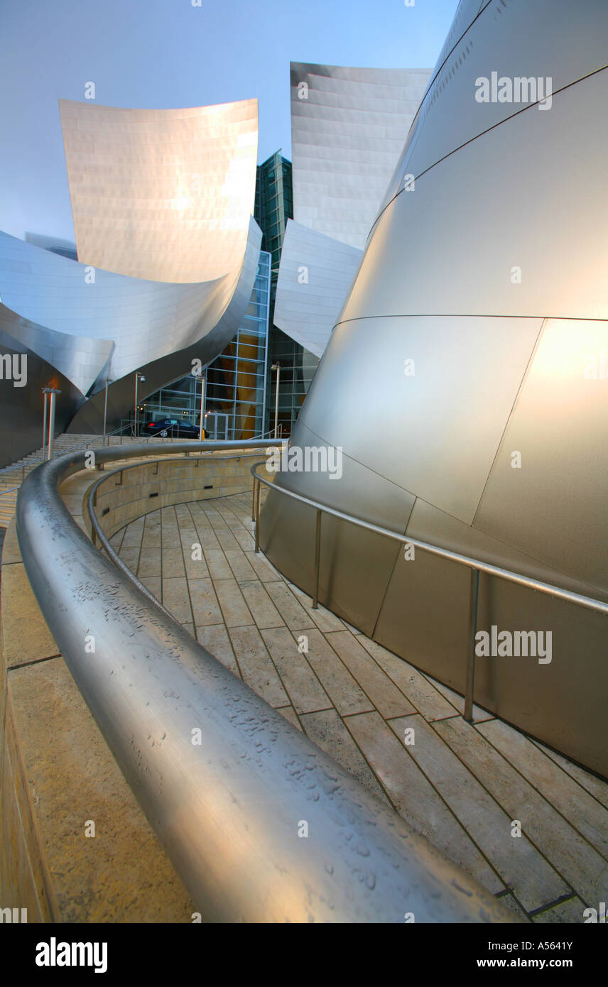 Exterior Walt Disney Concert Hall Downtown Los Angeles Los Angeles County California United States Stock Photo