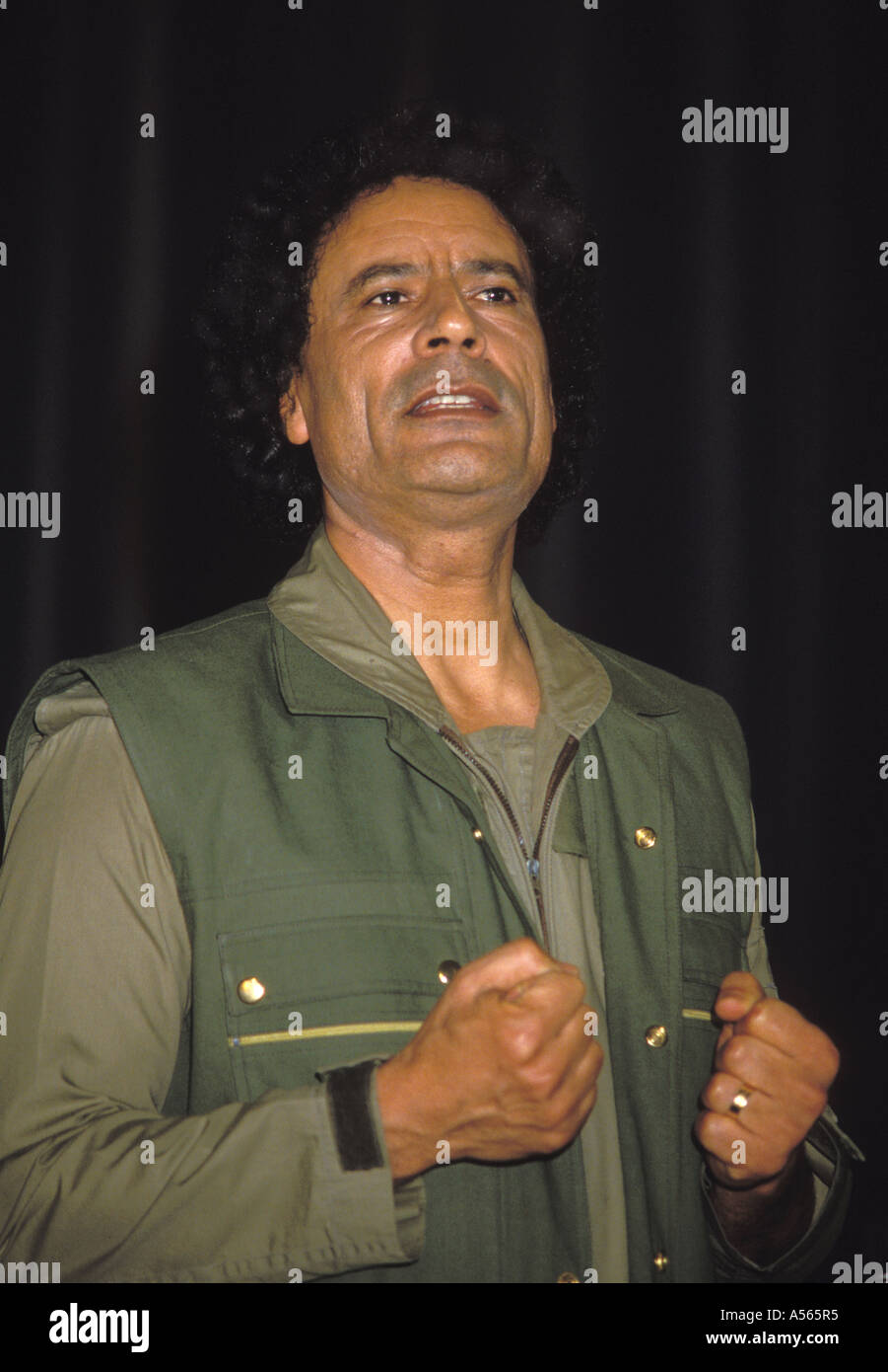 Colonel Muammar al Gaddafi Libya Stock Photo