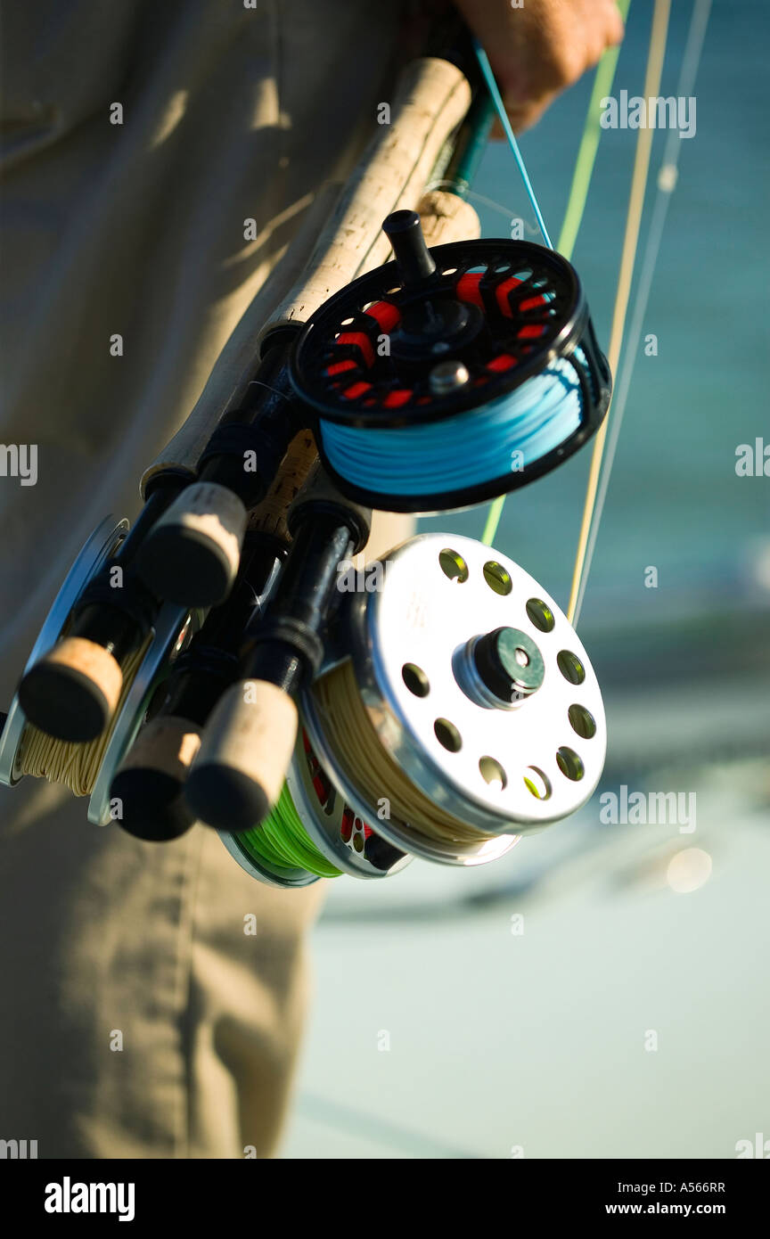 Salt Water Fly Fishing Equipment Stock Photo Alamy