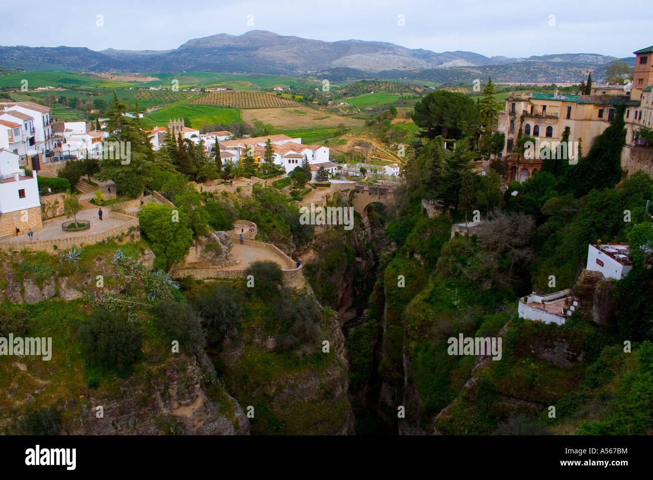 George In Ronda Spain Gorge in Ronda Andalucia Spain april 2006 Stock Photo - Alamy