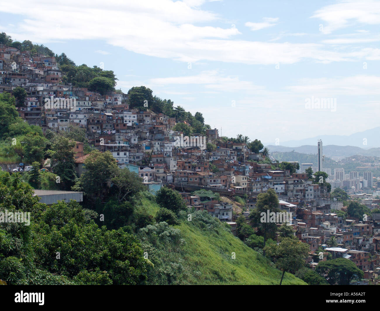 Painet iy8150 brazil favela rio janeiro viewed santa teresa 2005 country developing nation less economically developed Stock Photo