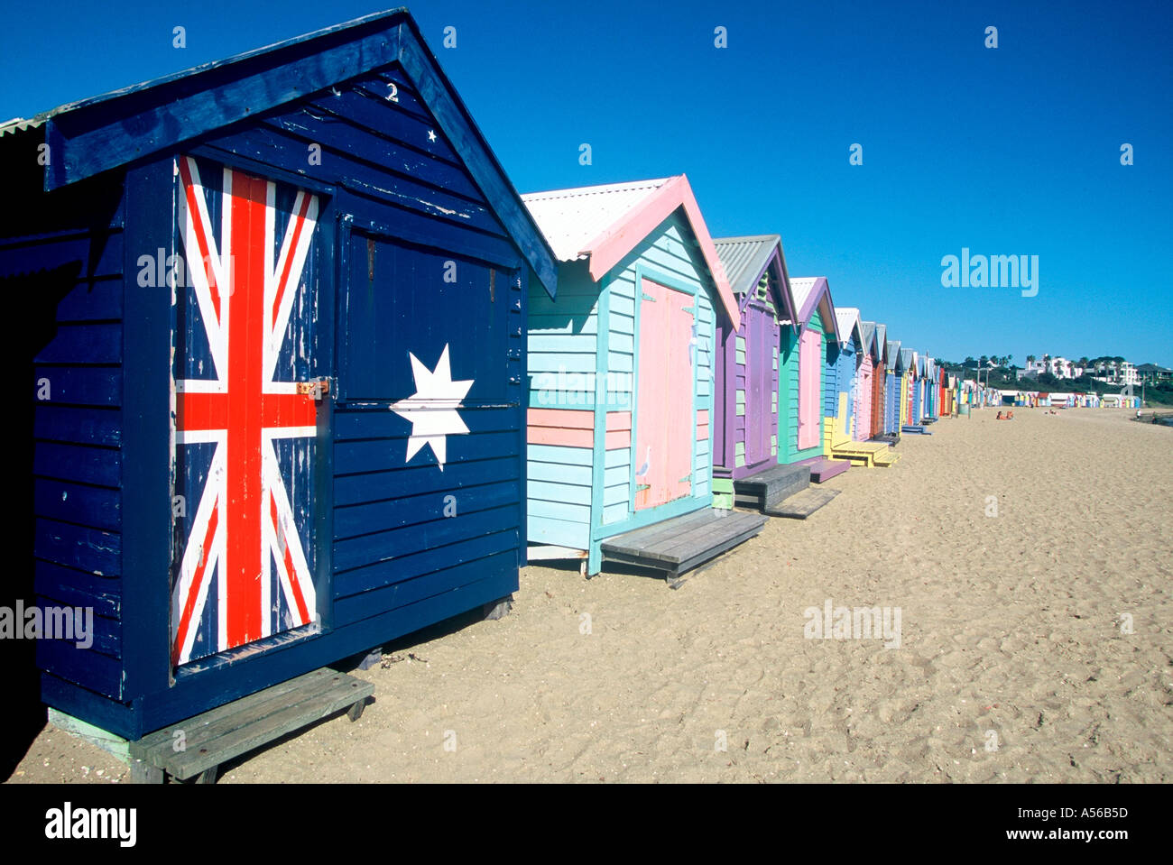 Boat Houses Melbourne Australia Stock Photo Alamy