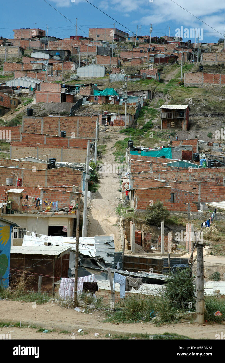 Painet iy8285 colombia sprawling slum development altos cazuca bogota photo 2005 country developing nation less economically Stock Photo