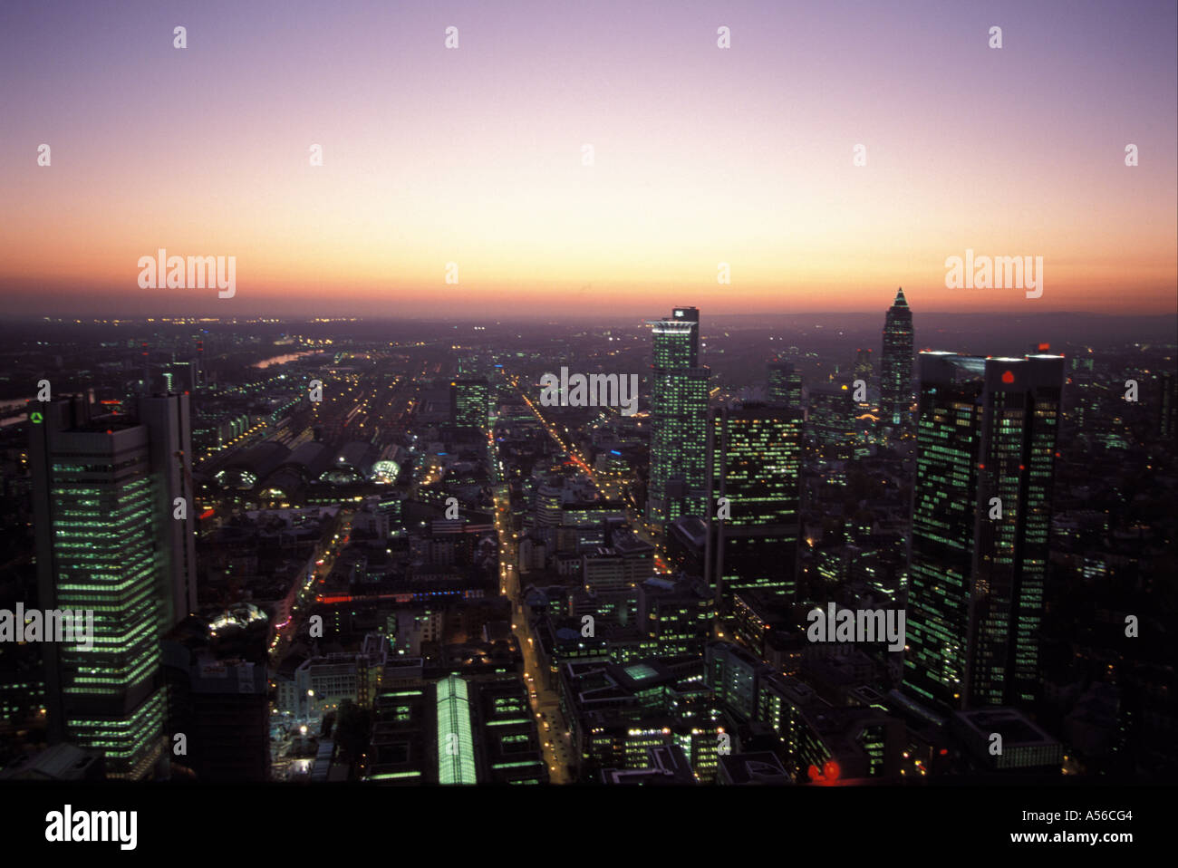 Frankfurt, Germany, skyline around the red light district Stock Photo Alamy