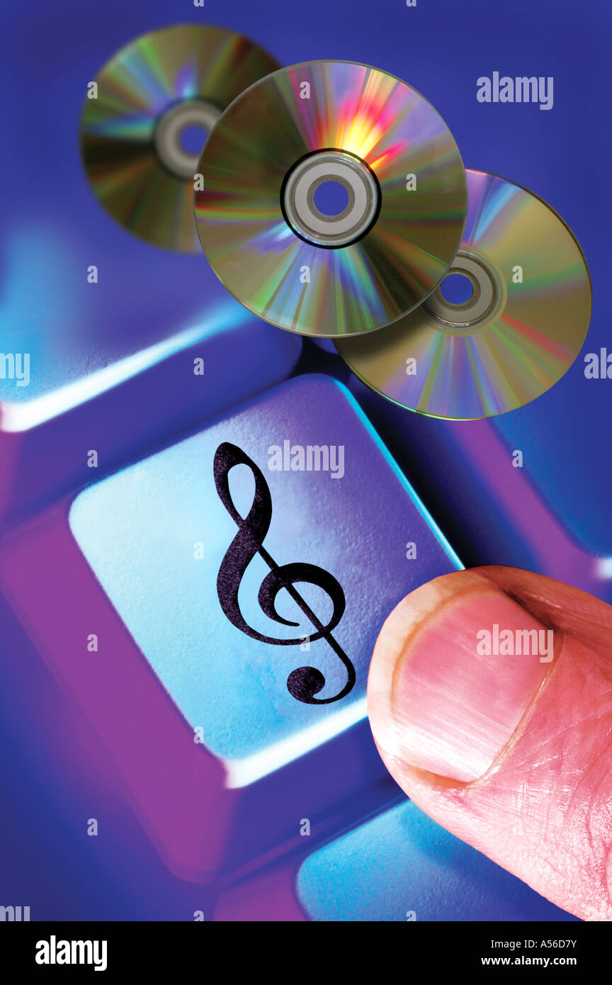 downloading online music Stock Photo Alamy