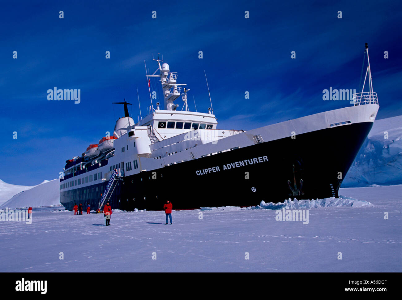 Clipper Adventurer Cruise Ship Clipper Adventurer Cruise Ship Ice Landing Port Lockroy Wiencke Island Antarctic Peninsula Antarctica Stock Photo Alamy