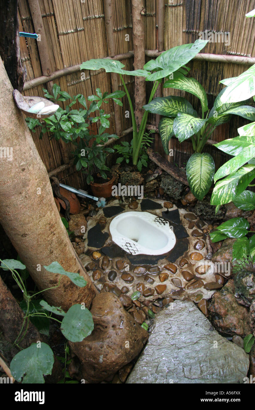Painet iy8488 thailand pit latrine chiang mai photo 2005 country developing nation less economically developed culture Stock Photo