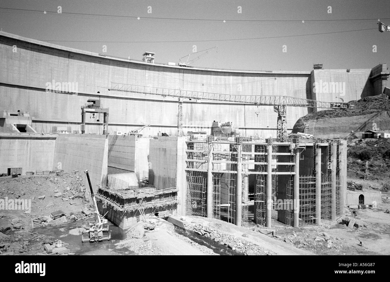 The Alqueva dam project pictured 2000 was finshed in 2002 and is 96 ...
