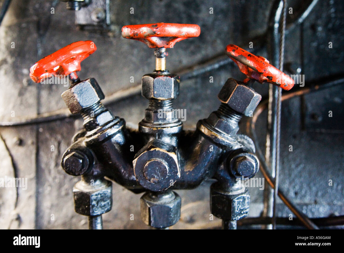 Poppet valves, closeup Stock Photo Alamy