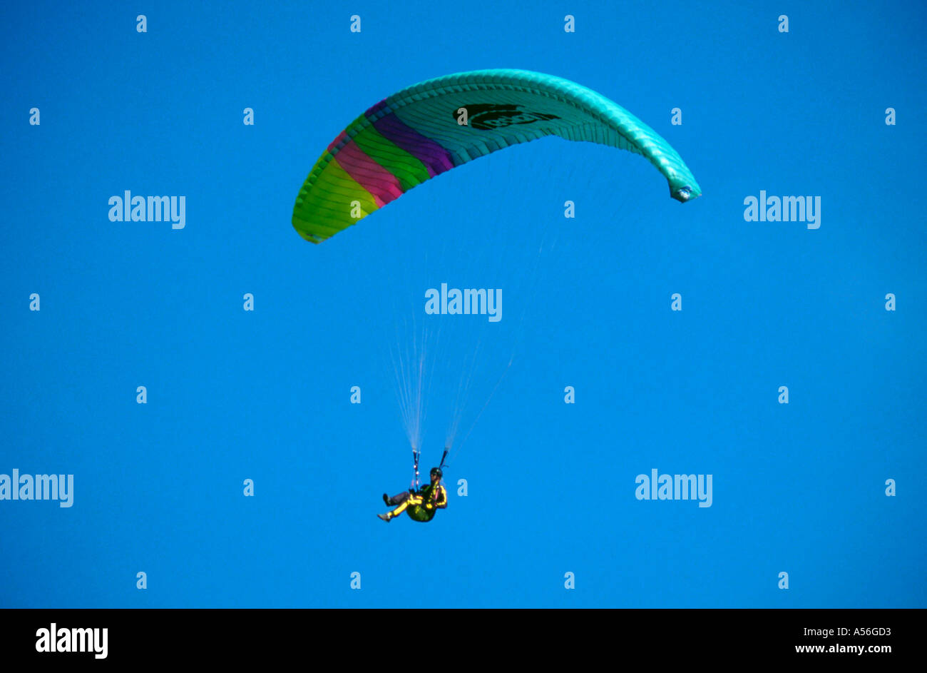 Para glider; Slim line box section construction to form wing profile