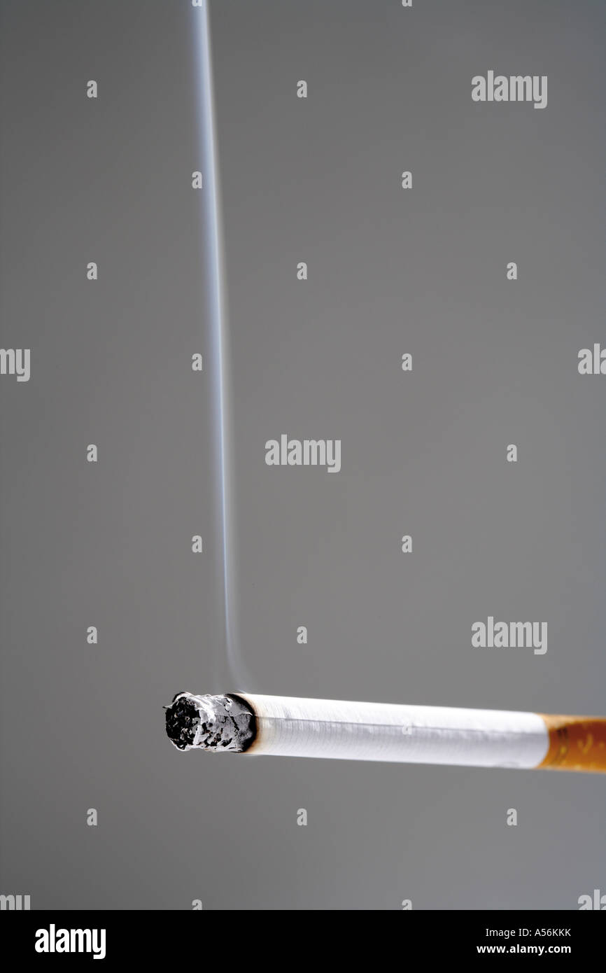 Burning cigarette, closeup Stock Photo Alamy