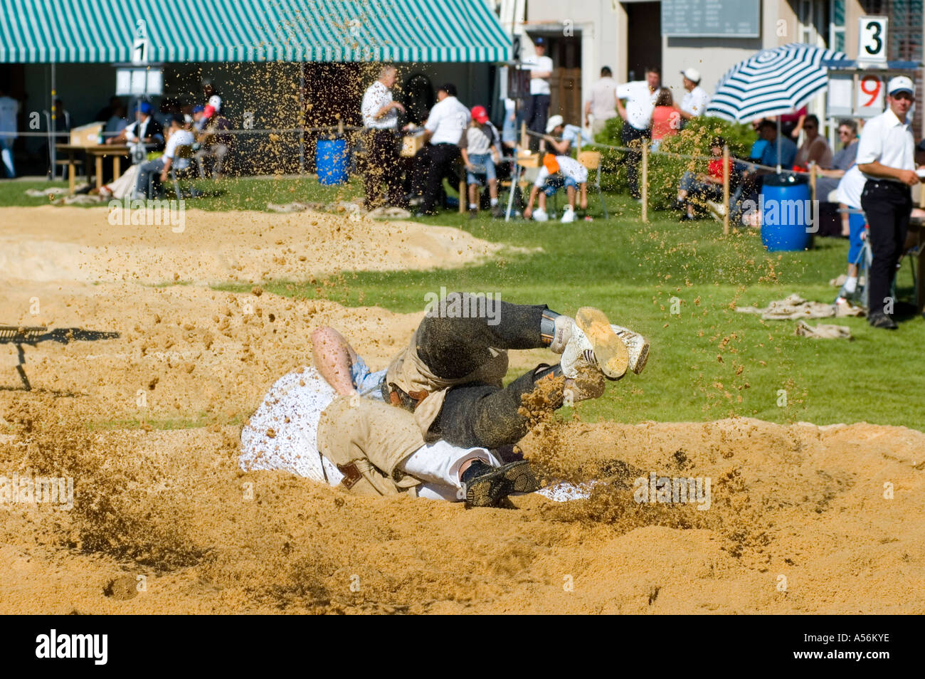 Swiss wrestling Switzerland Stock Photo