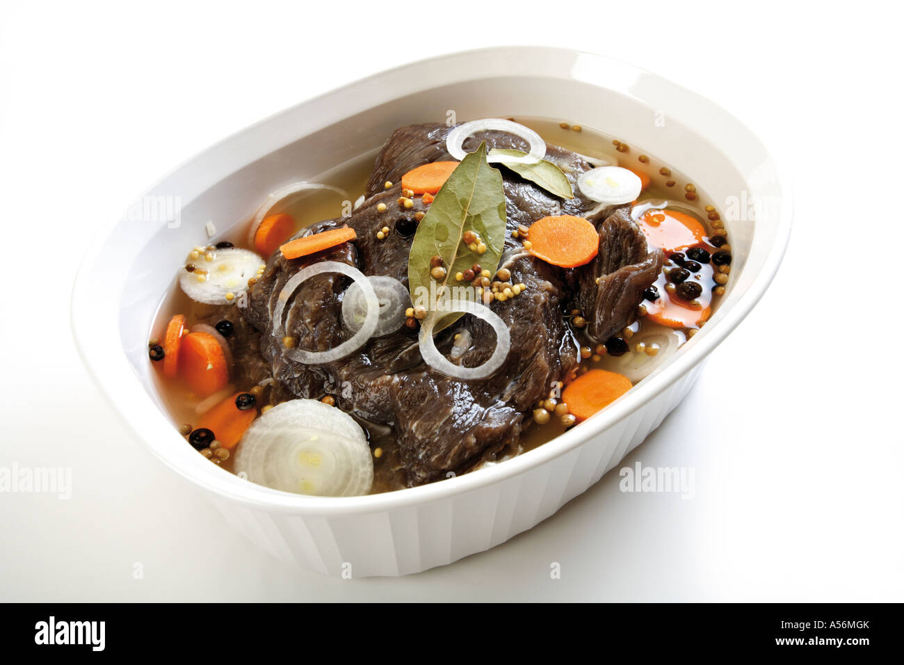 Marinated beef, closeup Stock Photo Alamy