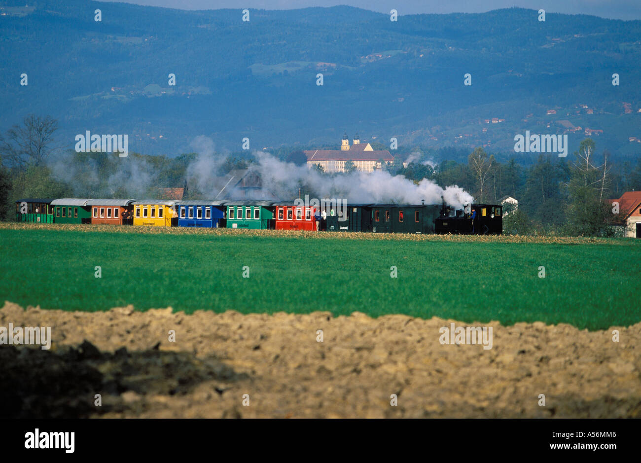 Stain Train Steam engine train Stainz Styria Austria Stock Photo - Alamy