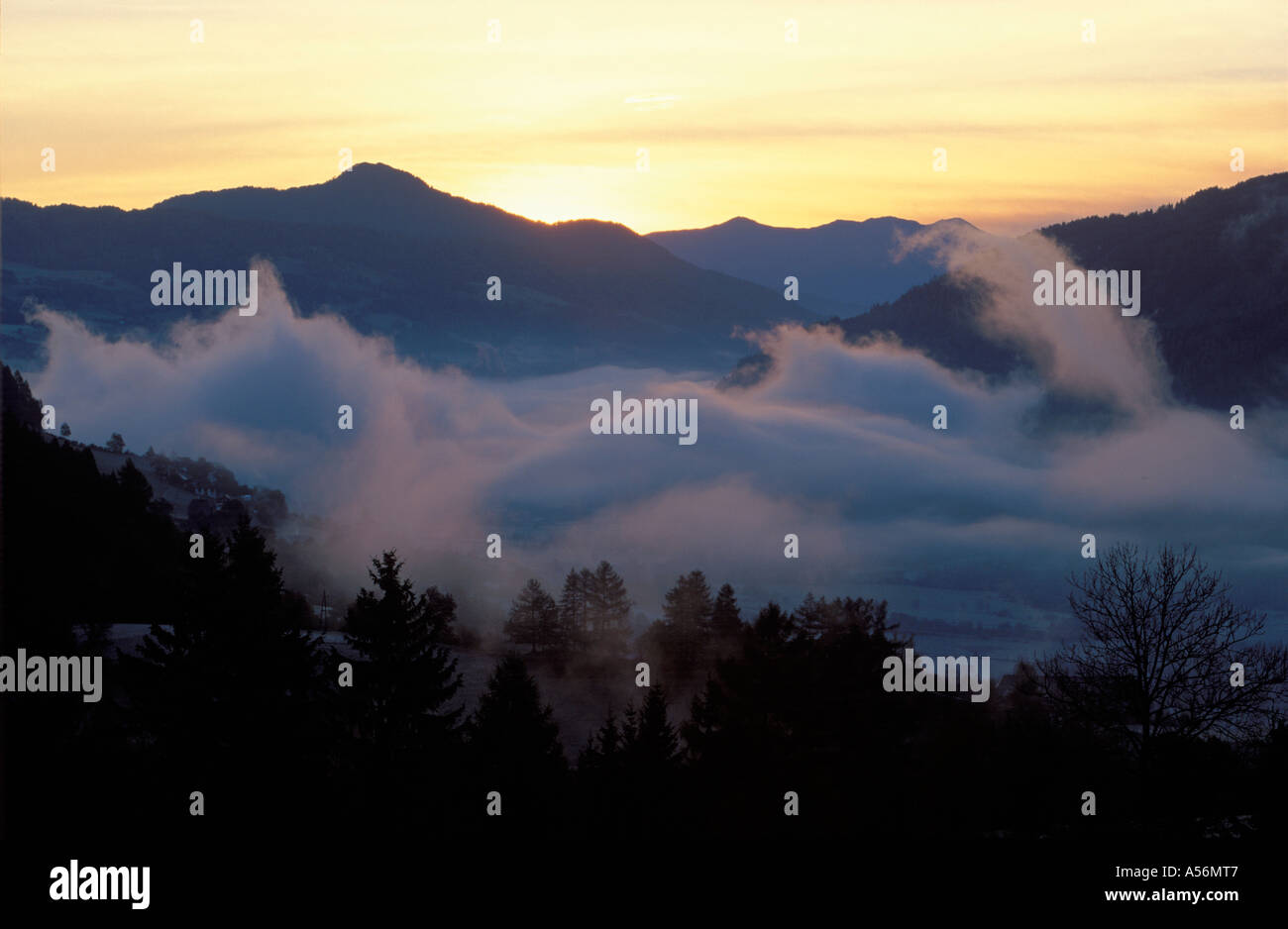 Morning mood Styria Austria Stock Photo