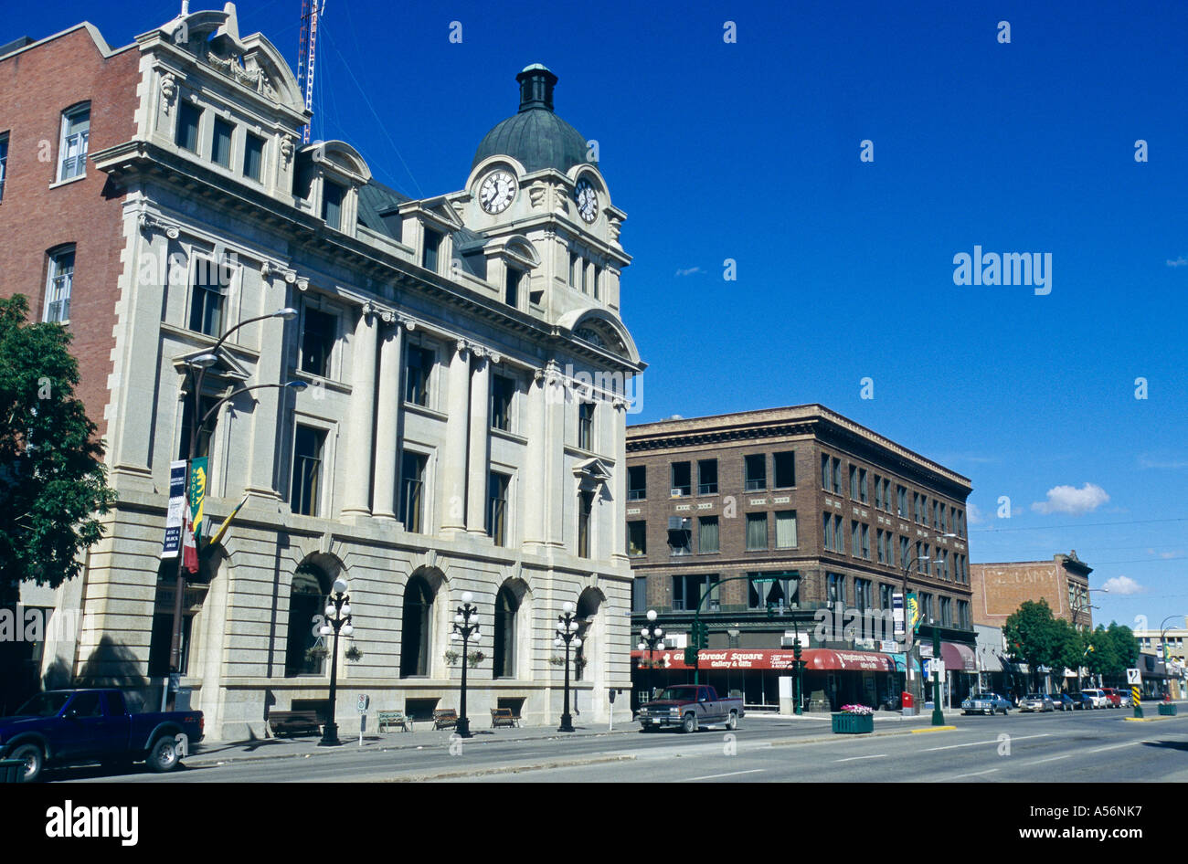 Main street of Moose Jaw, Saskatchewan, Canada Stock Photo 6408694 Alamy