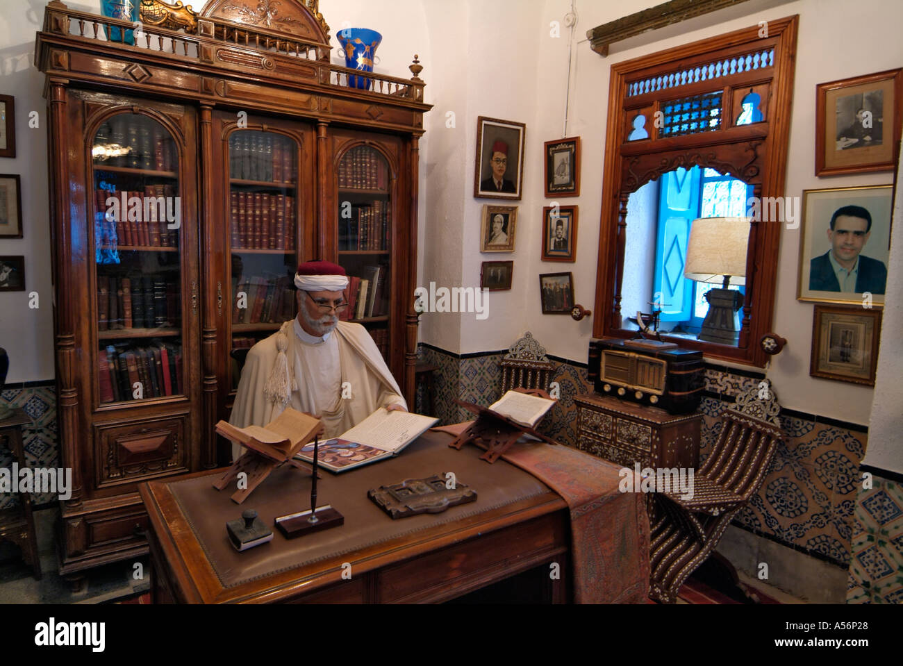Wax model in Dar elAnnabi, traditional Tunisian house, Sidi bou Said