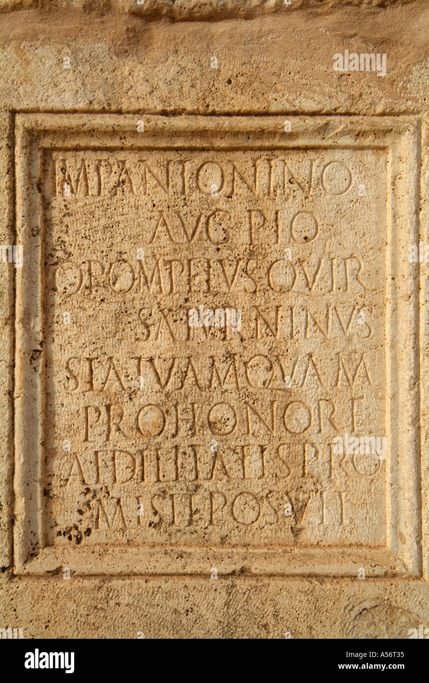 Ruins Roman Theater Leptis Magna Stock Photos & Ruins Roman Theater ...