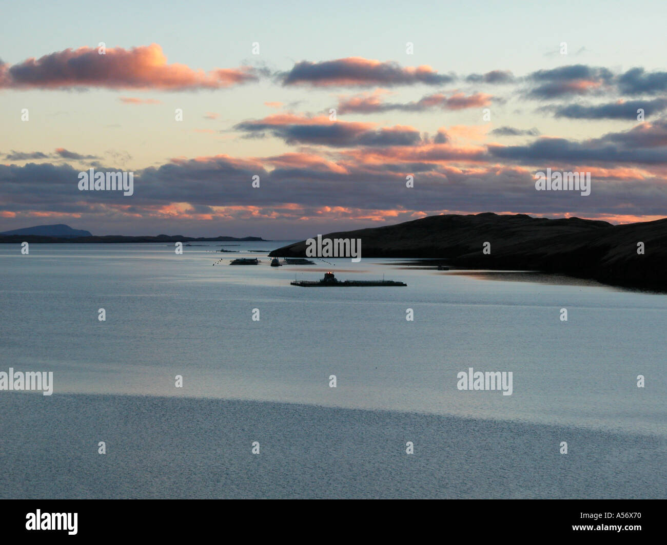 Sandsound voe Shetland Scotland Stock Photo