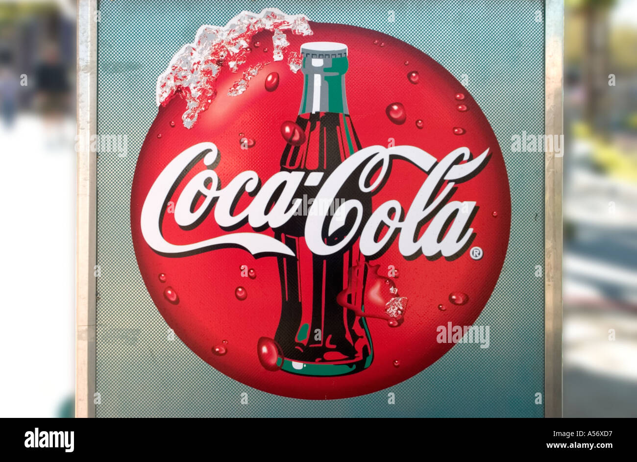 Coca Cola Sign, Universal Studios, Orlando, Florida, USA Stock Photo