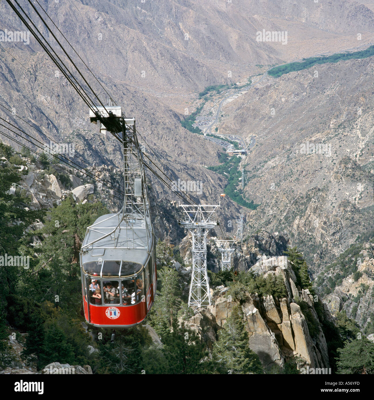 The old Aerial Tramway, Palm Springs, California, USA Stock Photo